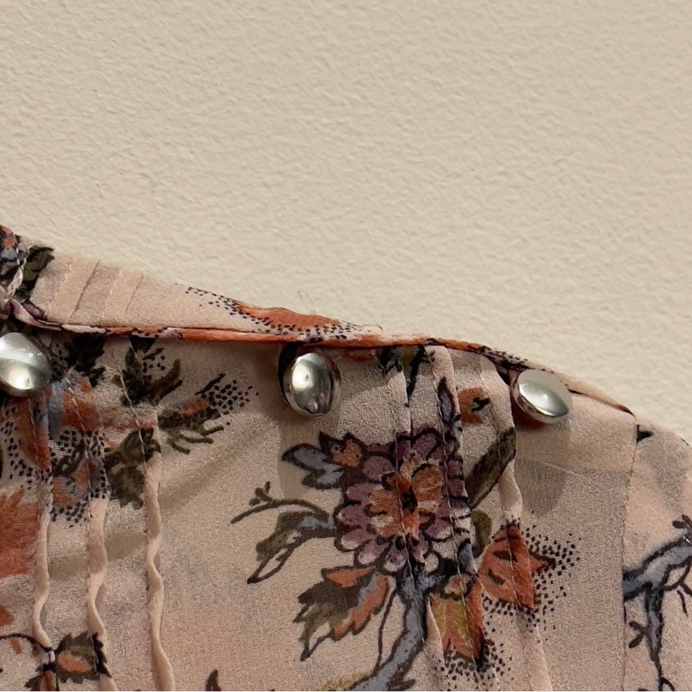 Wilfred By Artizia Lourdes Floral Long Sleeve Top Size Small - Picture 5 of 11